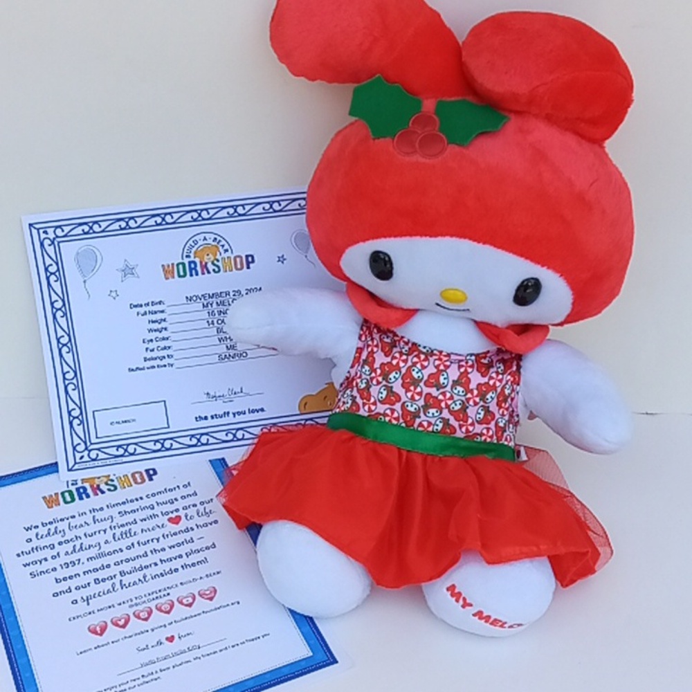 Christmas Build A Bear Workshop Sanrio My Melody